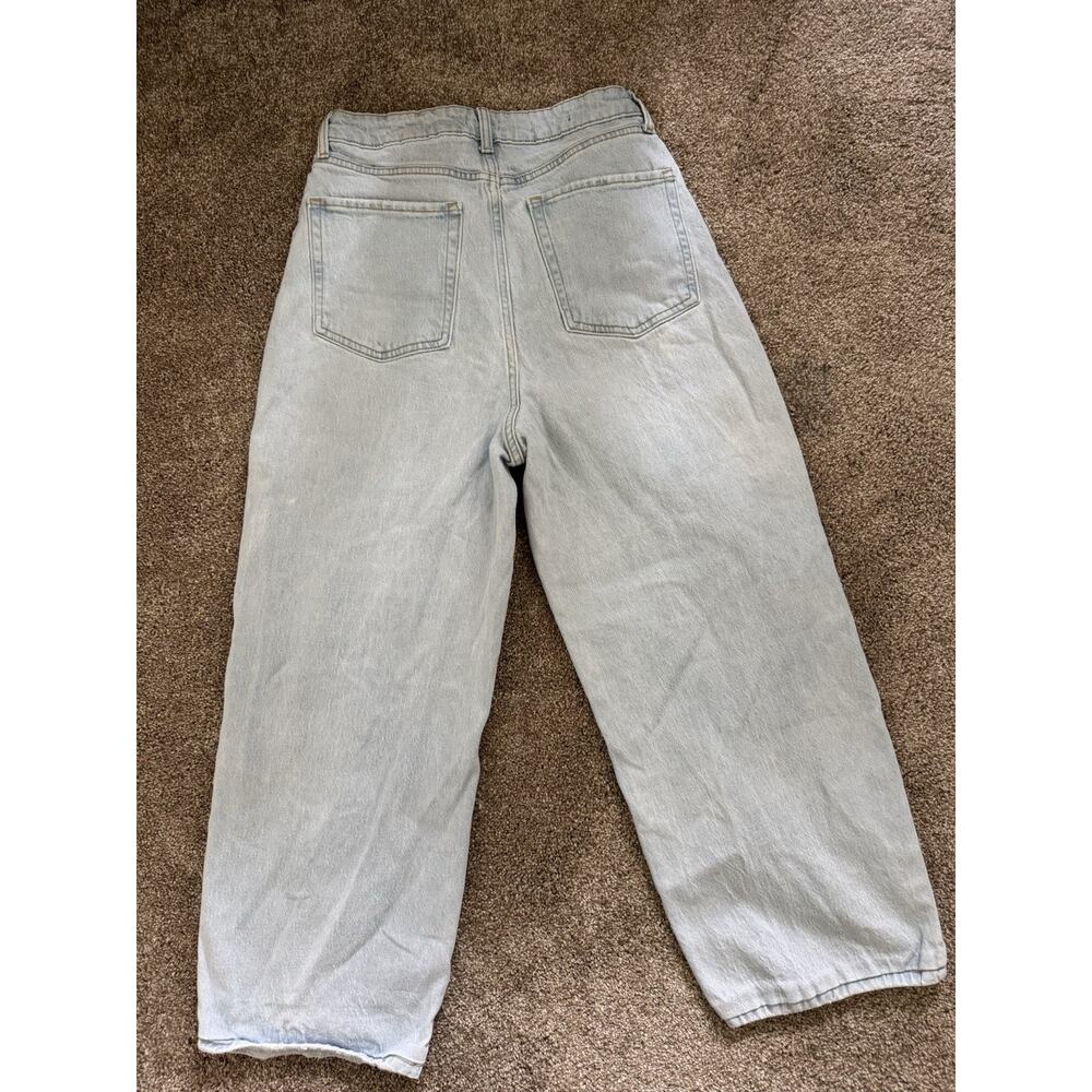 Wild Fable Ripped Knee Highest Rise Baggy Jeans Light Wash, Size 8/29r - Picture 5 of 5